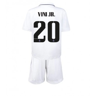 Real Madrid Vinicius Junior #20 Hjemmedraktsett Barn 2022-23 Kortermet (+ korte bukser)